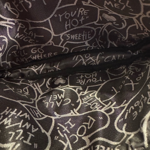 Betsey Johnson Pink Skull and Rose cosmetic Bag - Picture 2 of 11